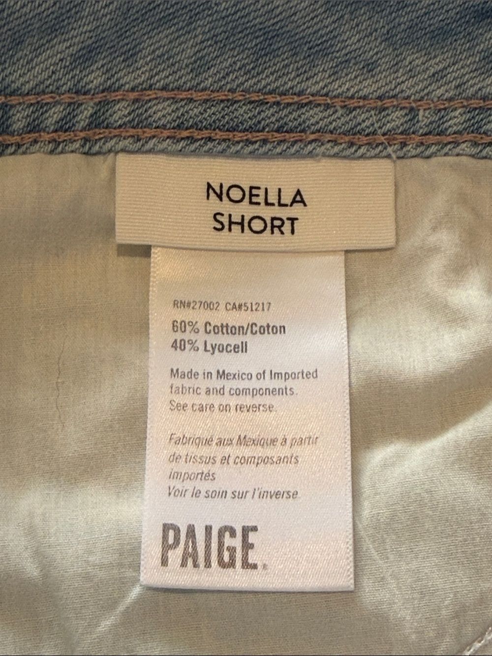 NWT PAIGE NOELLA SHORT Relaxed Cut Off Sz 31 - Picture 11 of 12